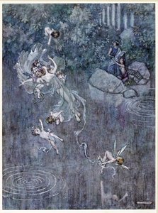 Oberon: en laat hem met de mooie Aegle zijn trouw breken, uit Een Midzomernachtsdroom, uitgegeven 1914