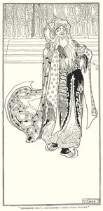 "Onthoud dat ik ongeduldig op je terugkeer wacht" (gravure) door William Heath Robinson