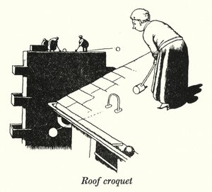 Dak croquet door William Heath Robinson