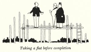 Een flat nemen voor voltooiing door William Heath Robinson