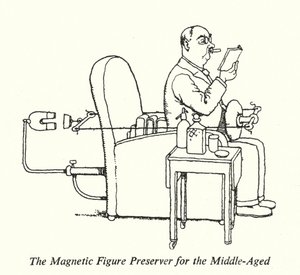 De Magnetische Figuurbehouder voor de Middelbare Leeftijd (litho)