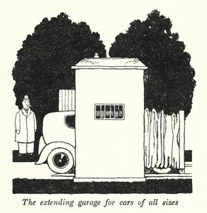 De uitbreidbare garage voor auto