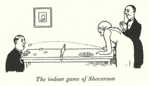 Het binnenspel Shovaroon (litho) door William Heath Robinson