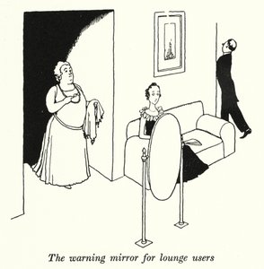 De waarschuwingsspiegel voor loungegebruikers