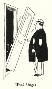 Zwakke scharnieren door William Heath Robinson