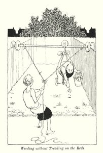 Wieden zonder op de Bedden te Treden door William Heath Robinson