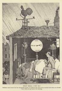Wat zal ik aantrekken? Bedside-voorziening voor het wisselvallige seizoen, om de staat van het weer aan te geven en wat je moet dragen als je 