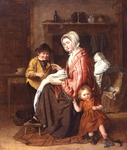 Niet langer de baby! c.1860 door William Hemsley