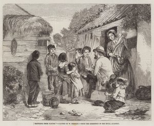 Schetsen uit de natuur, van de tentoonstelling van de Koninklijke Academie door William Hemsley