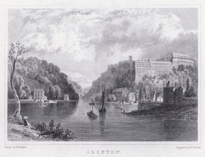 Clifton (gravure) door William Henry (after) Bartlett