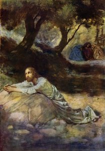 De tuin van Gethsemane door William Henry (after) Margetson