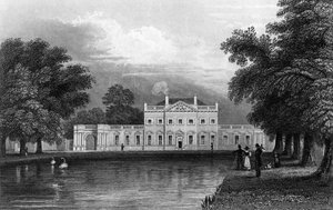 Boreham House, Essex, gegraveerd door John Rogers, 1831 door William Henry Bartlett