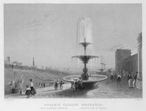 Botanische tuin, Brussel (gravure)