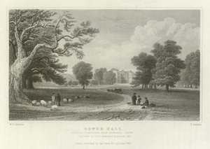 Bower Hall, Steeple Bumpstead, nabij Haverhill, Essex, de Zetel van Elly Anderson Stephens, Esquire door William Henry Bartlett