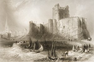 Carrickfergus Castle, County Antrim, Noord-Ierland, uit 