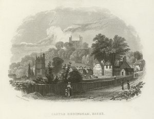 Kasteel Hedingham, Essex door William Henry Bartlett
