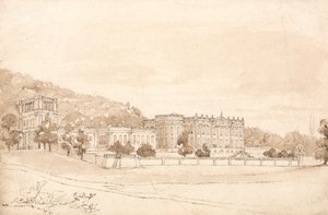 Chatsworth House, Derbyshire door William Henry Bartlett