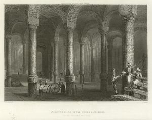 Cisterne van Philoxenos, Constantinopel door William Henry Bartlett
