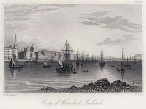 Stad Waterford, Ierland door William Henry Bartlett