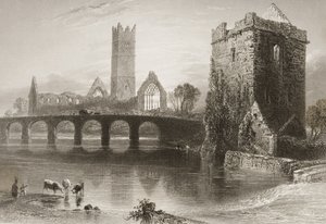 Clare Abbey, County Clare, Ierland, uit 