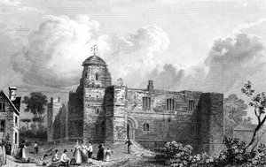 Kasteel van Colchester, Essex, gegraveerd door John Carr Armytage, 1832