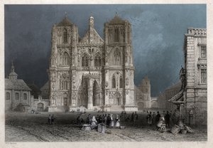 Koepel van Regensburg door William Henry Bartlett