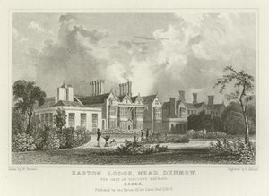 Easton Lodge, nabij Great Dunmow, de Zetel van Viscount Maynard, Essex door William Henry Bartlett