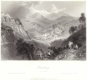 Enniskerry in County Wicklow door William Henry Bartlett