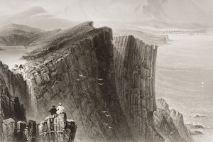 Fairhead, County Antrim, Noord-Ierland, uit 