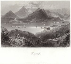 Glengariff in County Cork door William Henry Bartlett