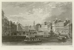 Grote Parade in Cork door William Henry Bartlett