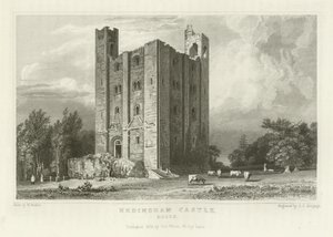 Kasteel Hedingham, Essex door William Henry Bartlett