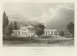 Highlands, de zetel van N Labouchere, Esquire, Essex door William Henry Bartlett