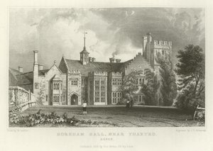 Horeham Hall, nabij Thaxted, Essex door William Henry Bartlett