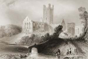 Jerpoint Abbey, County Kilkenny, Ierland, uit 