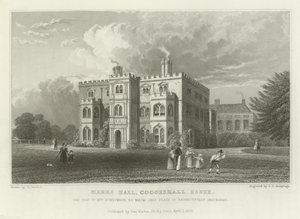 Marks Hall, Coggeshall, Essex, het Landgoed van Mevrouw Honeywood door William Henry Bartlett