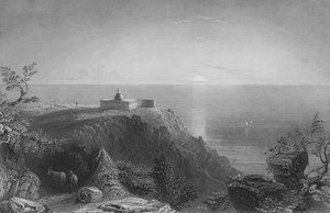 Mount Carmel, kijkend naar de zee
