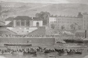 Marine Bootrace in Cork Harbour, County Cork, Ierland, uit 