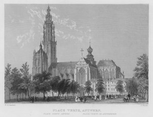 Place Verte, Antwerpen (gravure)