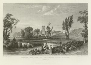 Romeins Station bij Chipping Hill, Witham, Essex door William Henry Bartlett