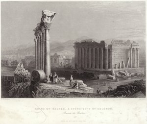 Ruïnes van Balbec door William Henry Bartlett