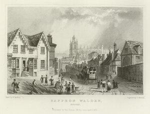 Saffron Walden, Essex door William Henry Bartlett