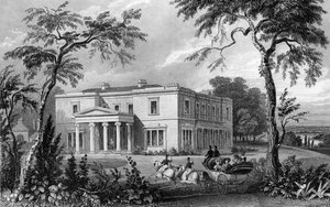 Stisted Hall, nabij Braintree, Essex, gegraveerd door John Carr Armytage, 1832 door William Henry Bartlett