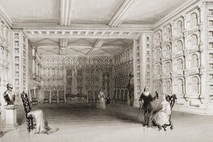 De Eiken Kamer, Malahide Castle, County Dublin, Ierland, uit 