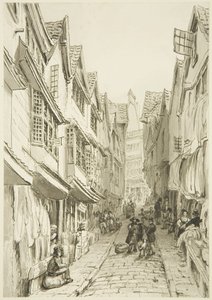 De Pithay door William Henry Bartlett