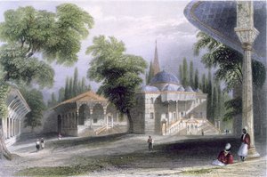 Derde Hof van de Serai Bournou, ca. 1850