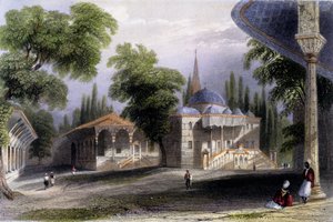 Derde hof van de Serai Bownou, 1850
