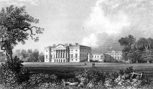 Thorndon Hall, Essex, gegraveerd door Henry Adland, 1831