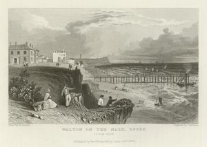 Walton on the Naze, Essex, Zuidzicht door William Henry Bartlett