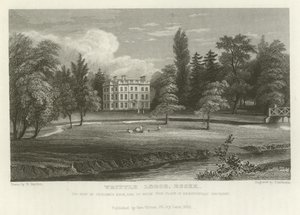 Writtle Lodge, Essex, het Landgoed van Vicesimus Knox, Esquire door William Henry Bartlett
